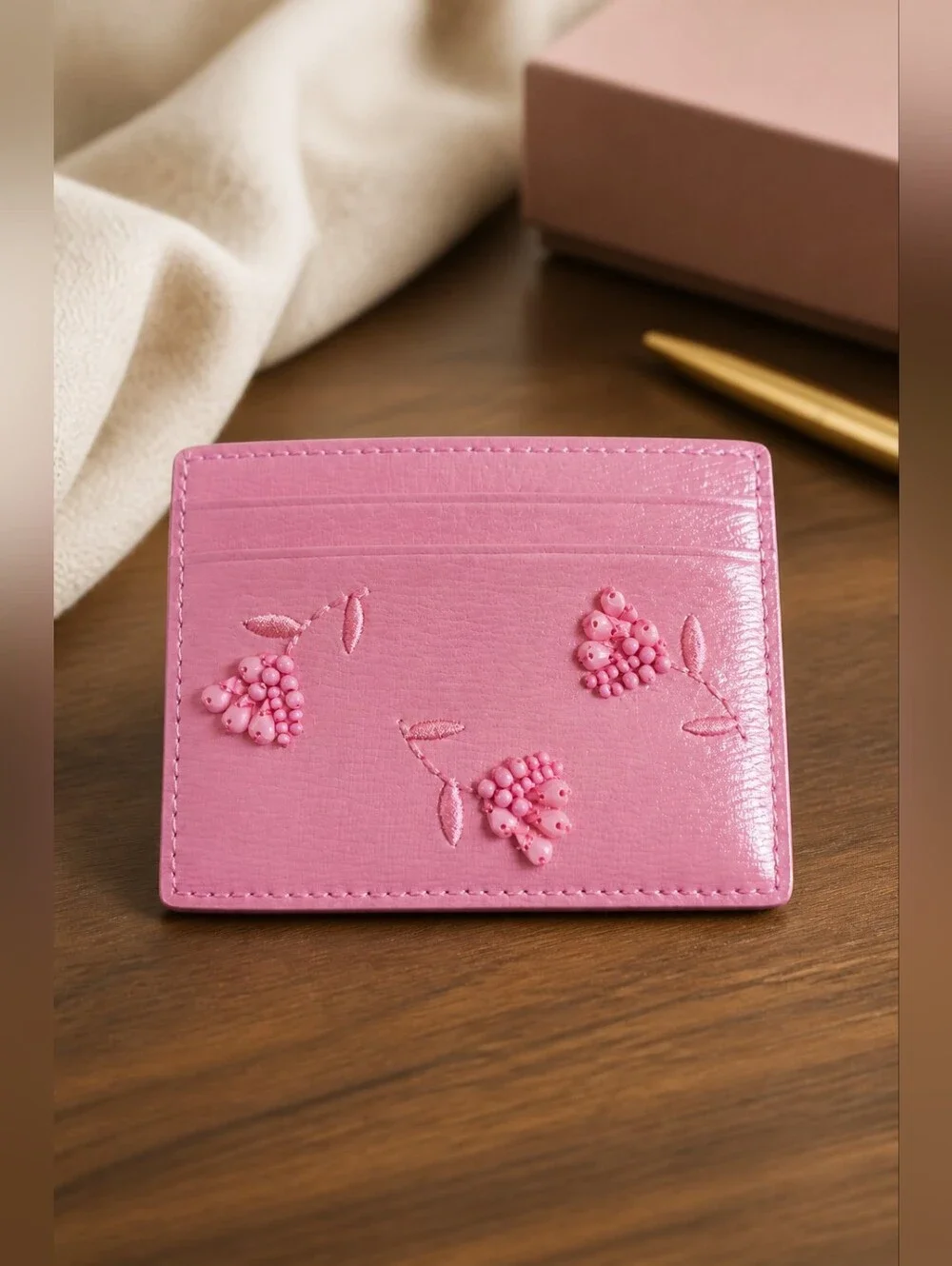 Kate Spade New York Floral Small Slim Card Holder NWT